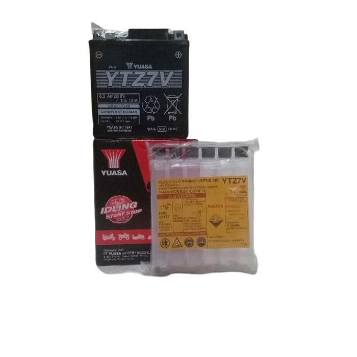 Accu Yuasa Aki Kering Ytz7V - Motorcycle Battery