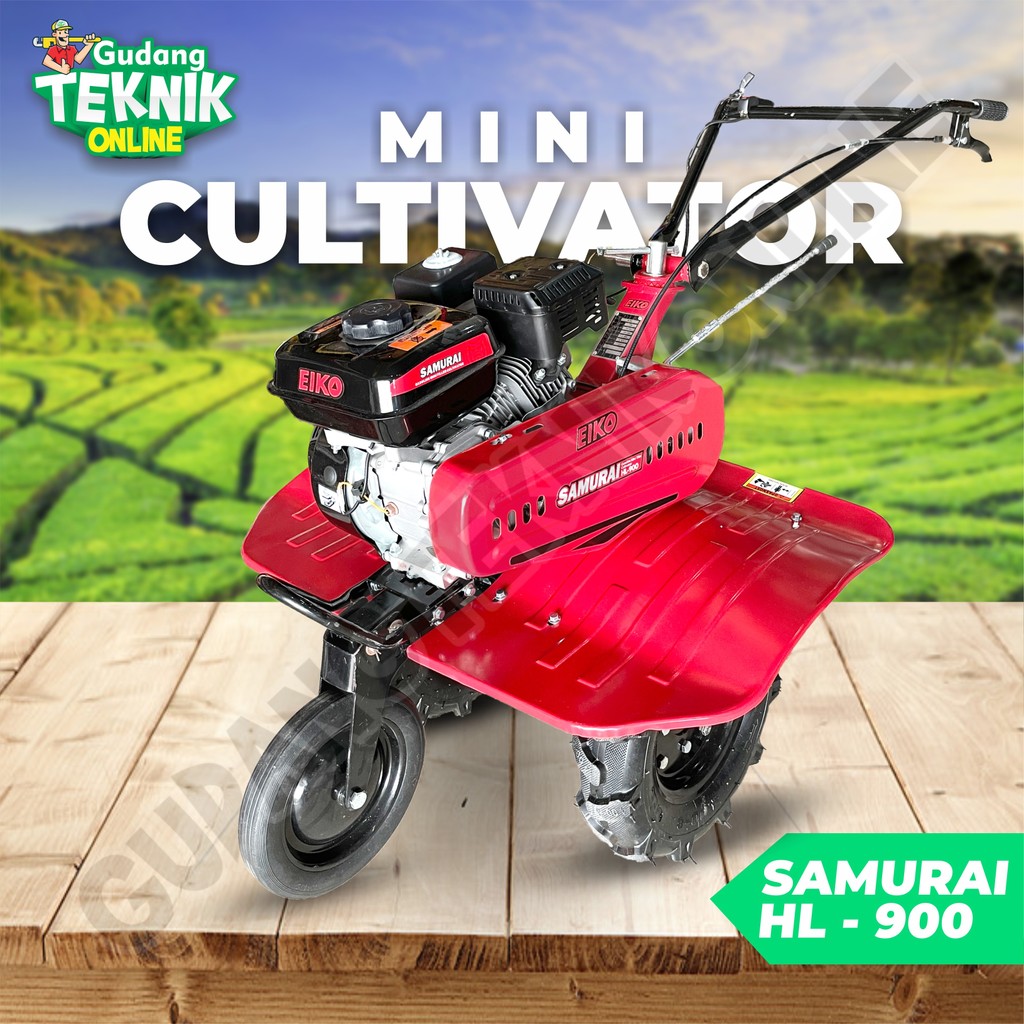 Mesin Traktor Mini Cultivator SAMURAI HL900 Vbelt / Mesin Bajak Pembajak Sawah Tanah Basah Kering - 