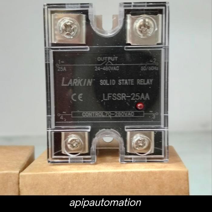 Ssr Solid State Relay 1P 25A Ac-Ac Lfssr-25Aa Input 220Vac Output 24-480Vac Diskon