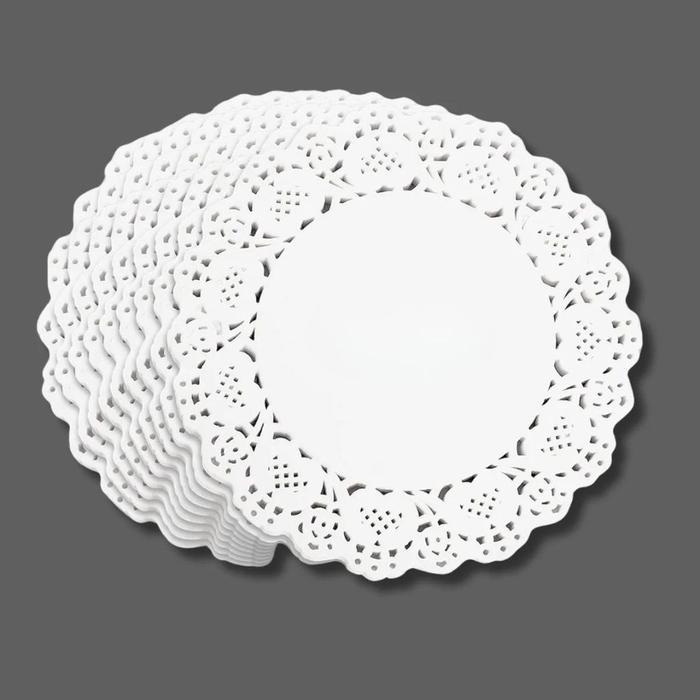 Kertas Doyleys Paper Round White Doily Paper Kertas Renda Alas Kue Roti Alas Toples Kue Doilies
