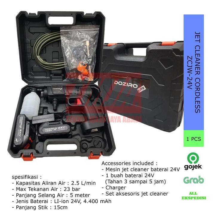 DOZIRO Jet Cleaner Cordless Mesin Cuci Motor Mobil ZCJW-24V