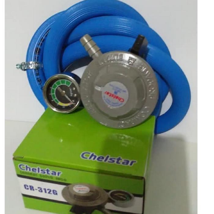 REGULATOR CHELSTAR CR 312 G SELANG GAS LPG 700 PSI UNTUK KOMPOR GAS