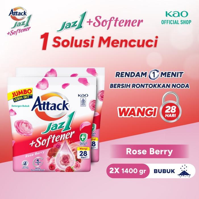 [] Attack Jaz1 Twinpack - Deterjen Bubuk Sabun Cuci Baju