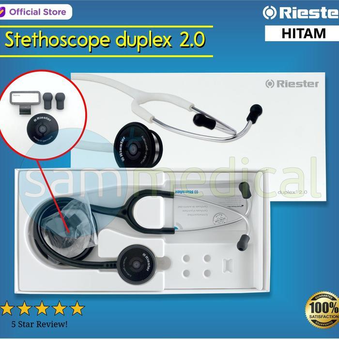 TEREMURAHTERLARIS READY SILAHKAN DIORDER RIESTER DUPLEX 2.0 STETHOSCOPE / STETOSKOP HITAM