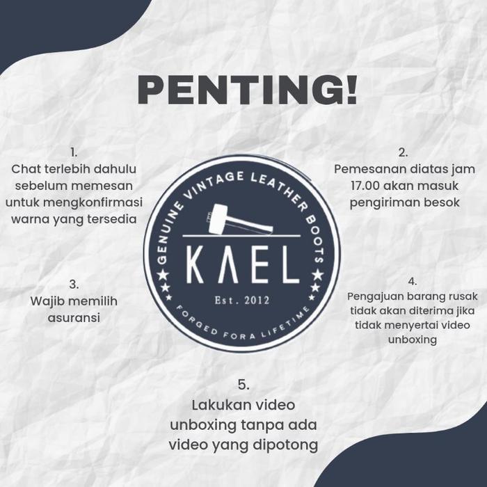 New Kael Leather Goods - Dompet Kartu Kulit Buffalo Series - Multikompartemen Fungsionalitas Pria