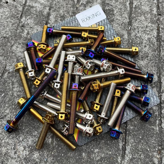 BAUT BLOK RX KING BAUT PROBOLT BLOK MESIN RX KING RX -K 35 RX SPESIAL RX KING COBRA 1SET ISI 17PCS