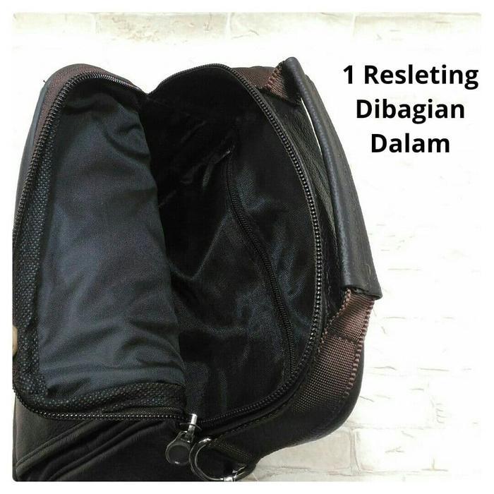 Tas Selempang Minimalis Tas Selempang Pria, Kulit Asli, Merk Jeep
