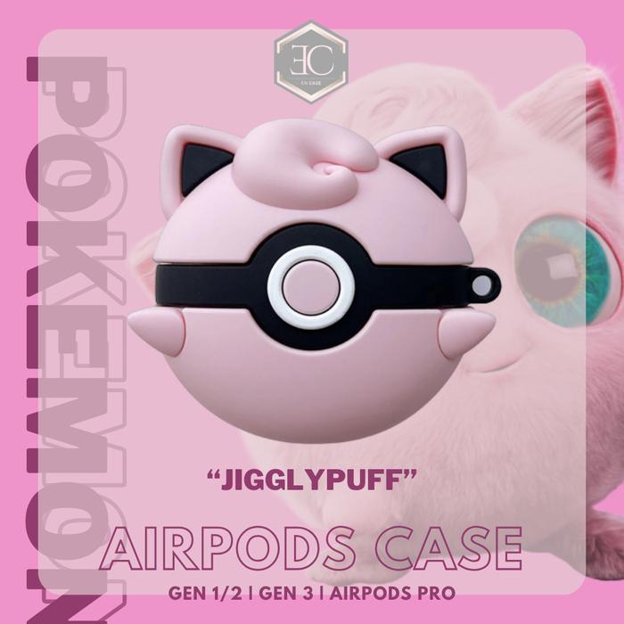 Terbaik Best Quality 100% Original Case Premium Airpods 1 2 3 Pro Pokemon Pokeball Jigglypuff Keren