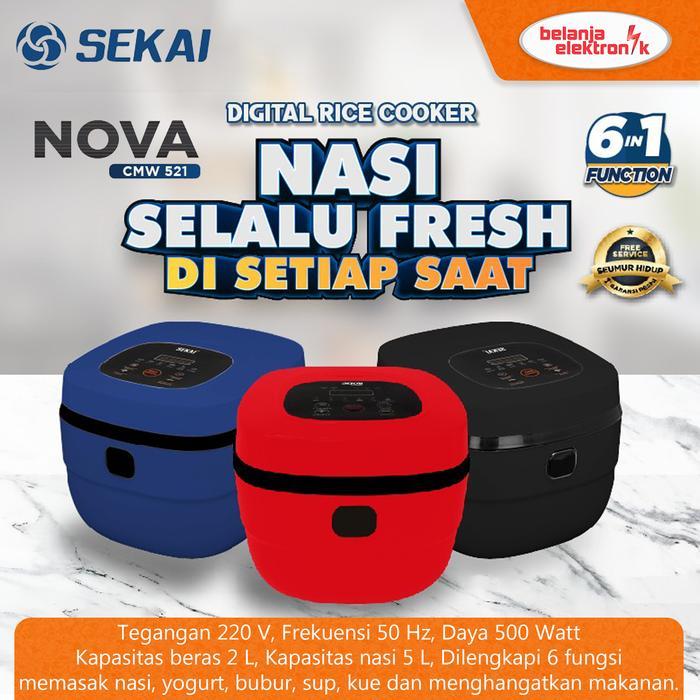 PROMO! SEKAI Rice Cooker Digital / Magic Com Penanak Nasi 2 Ltr CMW 521