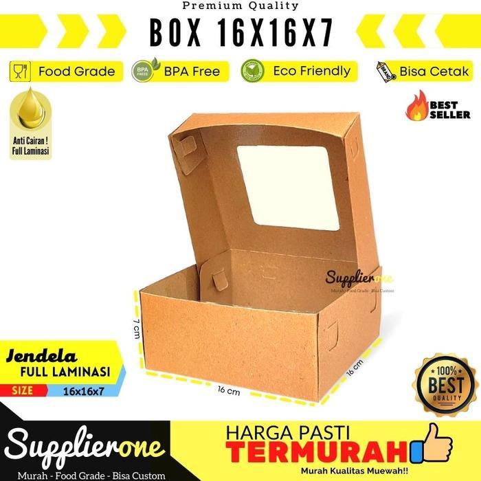 "New" Dus Snack 16x16x7 25PCS / Dus Kue / Dus cemilan / Box Makanan
