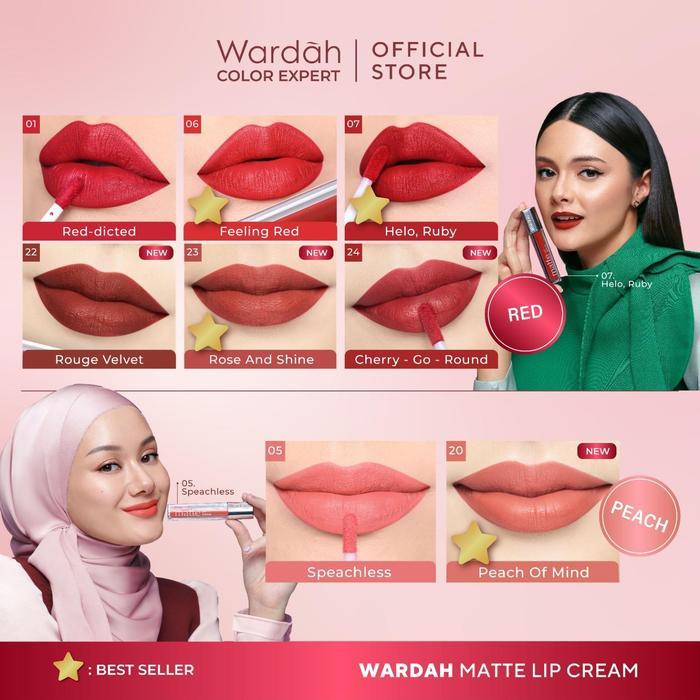 BEST SELLER WARDAH OMBRE GLASTING LIQUID LIP + MATTE LIP CREAM -LIP-STAIN-LIPGLOSS-LIPSTIK-LIP