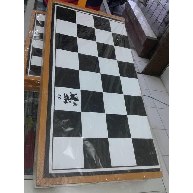 Papan Catur kayu Ukuran Besar 50 Cm