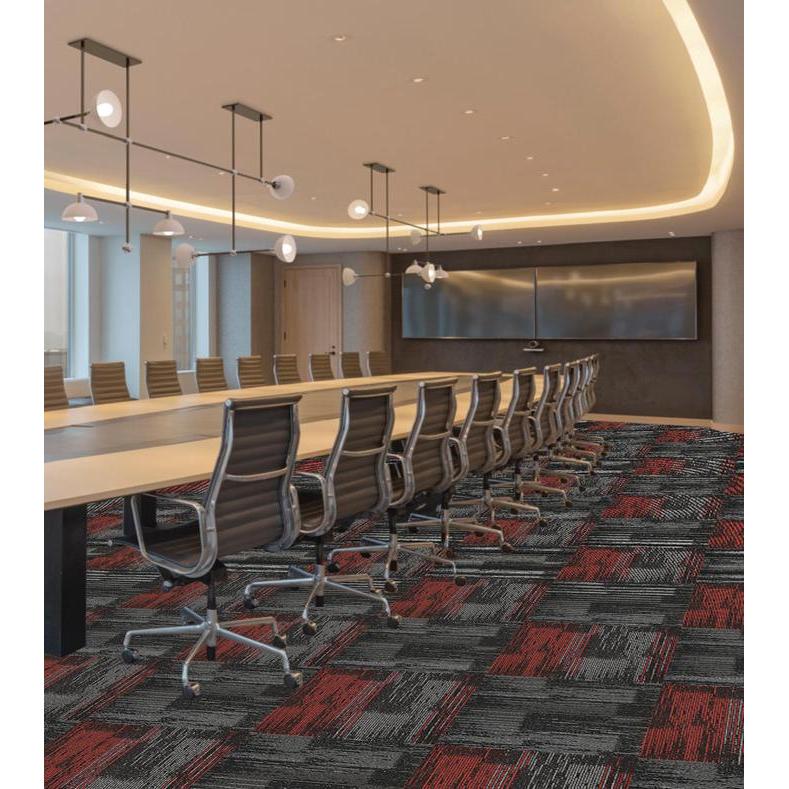 Karpet Lantai / Karpet Kantor / Karpet Hotel Meteran Tebal Premium Tile Custom Planks Centaur 50X50