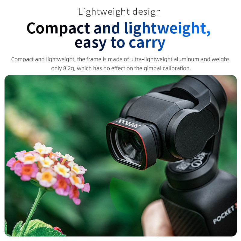 10X Macro Lens for DJI Osmo Pocket 3 Magnetic Attach Action Accessories Close Up Filter HD Macro