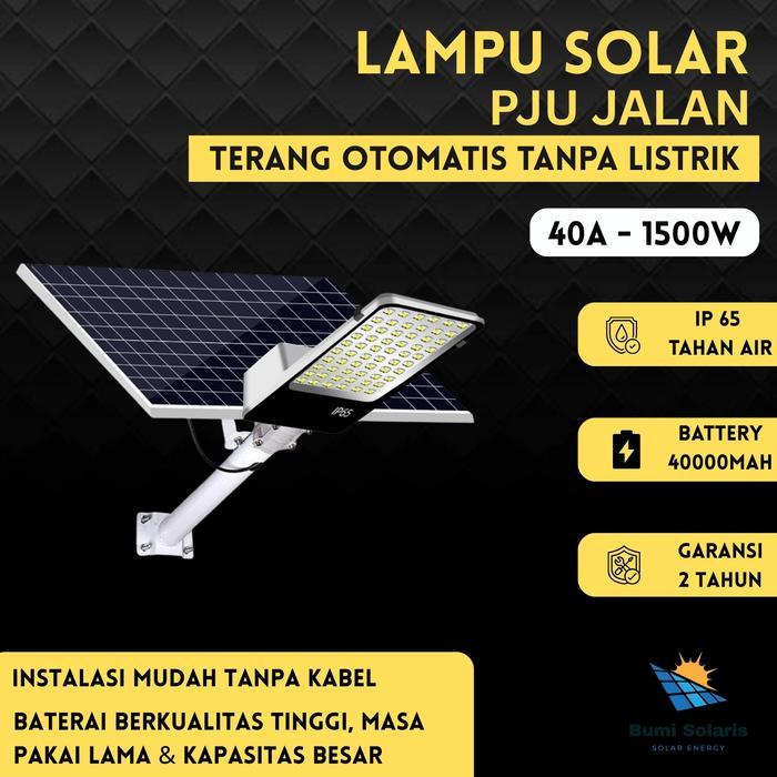 Lampu PJU Jalan Tenaga Matahari Lampu Solar Outdoor Jalan Lampu Sorot Halaman Bergaransi Lampu Rumah