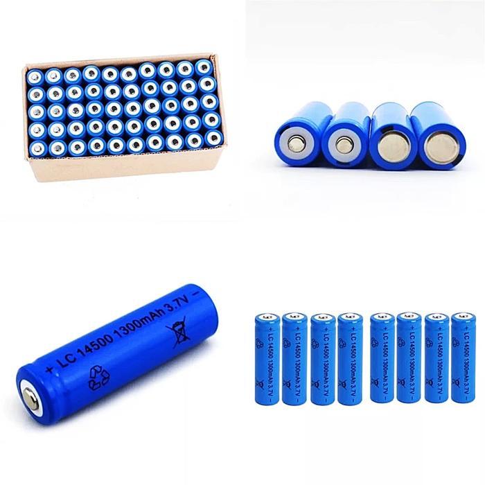 [] Rechargeable AA 1300mah 3,7v baterai battery a2 batre charge cas