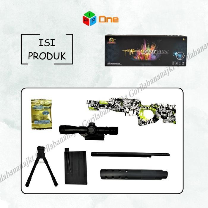 New Mainan Anak Tembakan Sniper Awm Shoot GunWatergel #Gratisongkir