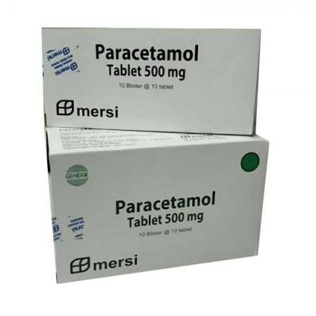 PARACETAMOL BOX ISI 100 TAB MERSI