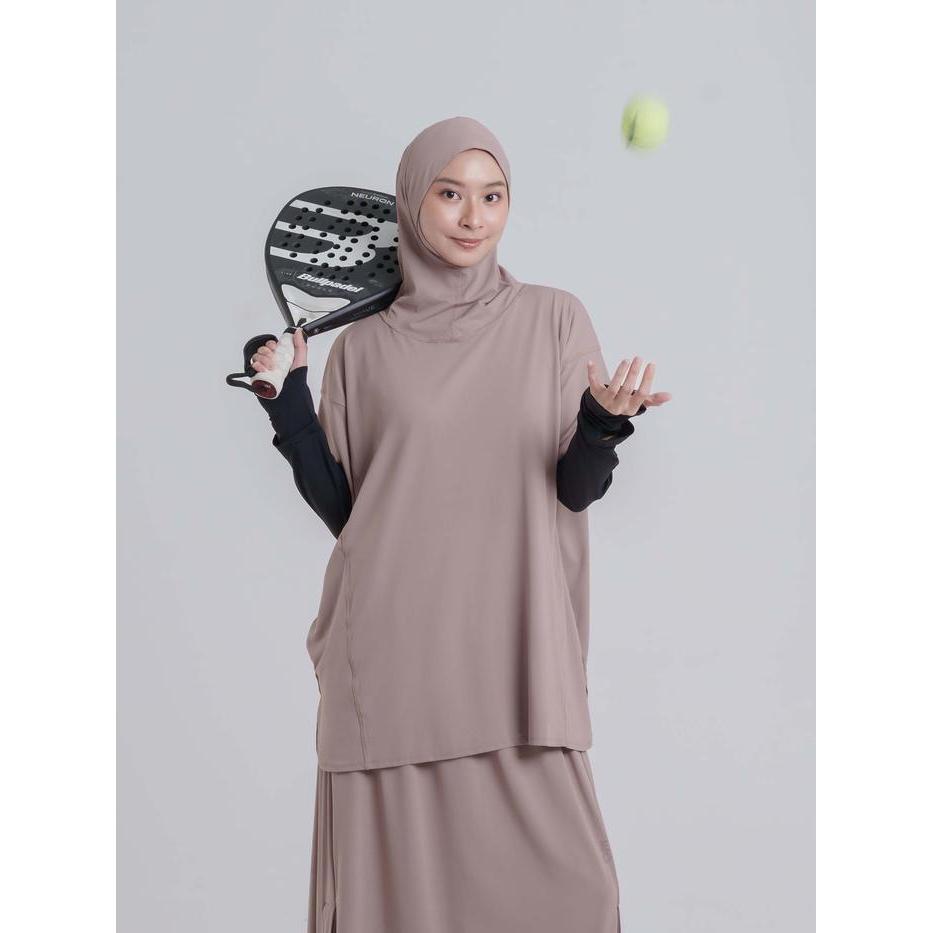 napocut Easy On - Geya Long Sport Hijab Instant Running Jilbab Instan Sport Kerudung Sport Anti UV