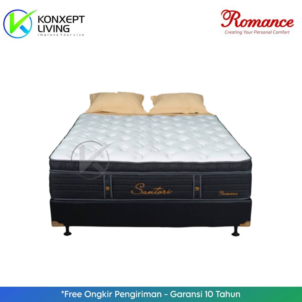 Romance Springbed Santori Ukuran 180x200 Fullset Tanpa Sandaran