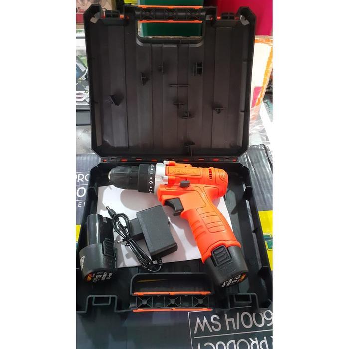 Mesin Bor Baterai Xenon Cdd500 12V Cordless Drill Bor Tanpa Listrik