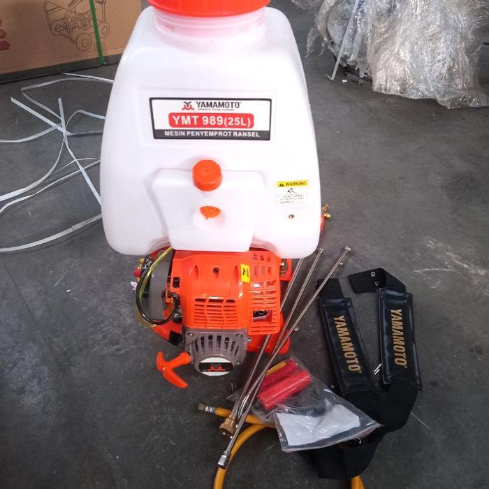 Mesin Semprot 4 Tak 25 Liter 2 Tabung Chamber Ymt989 Penyemprot Semprotan Gendong Hama Pupuk