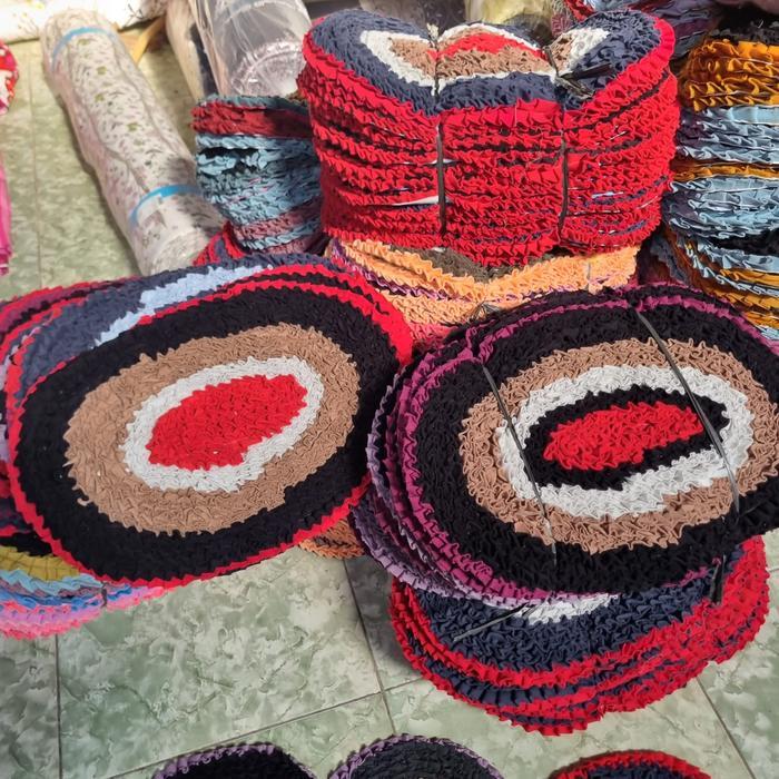 KEset Lantai Keset Rumah dan Dapur Motif Warna-warni untuk Penggunaan di Rumah dan Dapur