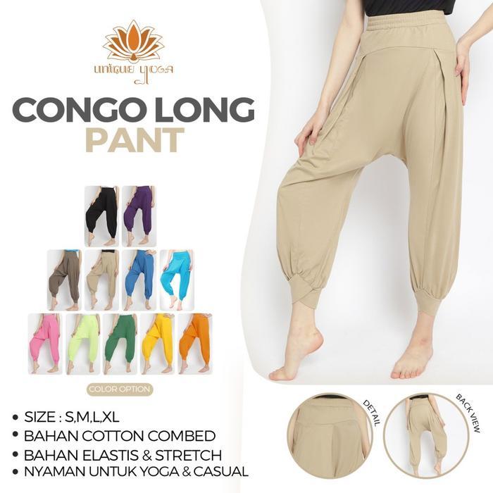 Unique Yoga - Congo Long Pant Celana Yoga Harem Katun / Celana Olahraga Yoga Wanita