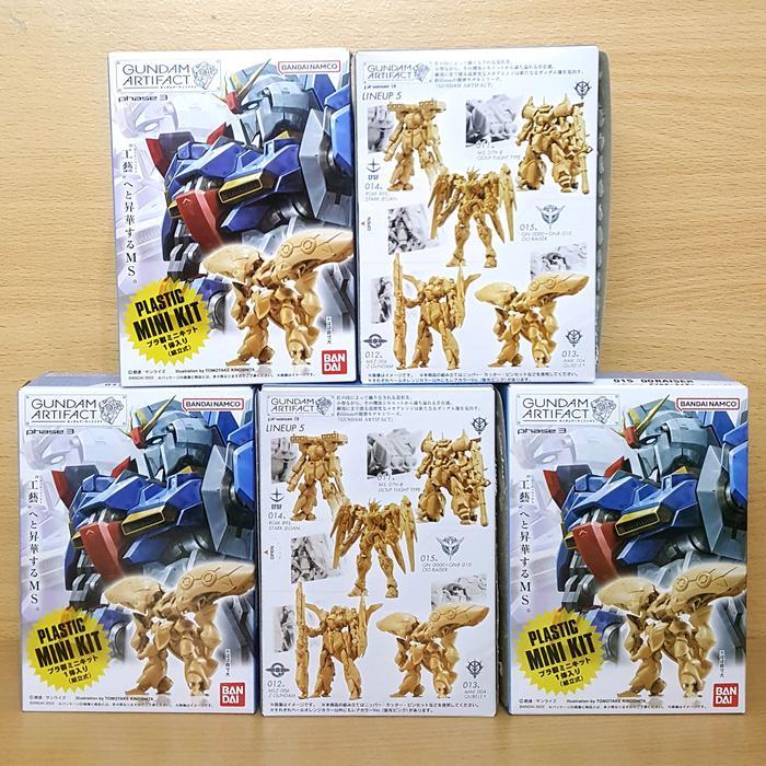 GUNDAM ARTIFACT phase 3 [5/SET PALE] Gouf Zeta Quebley Jegan 00 Riser