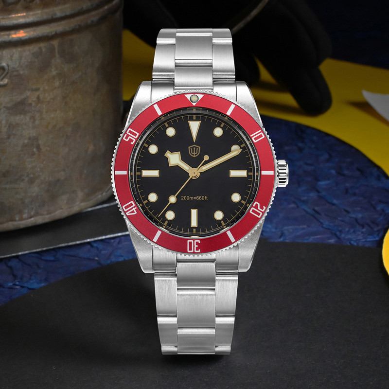 Watchdives WD7922 BB54 Watch VH31 Sweep Second Movement Sapphire Crystal 20bar Waterproof C3