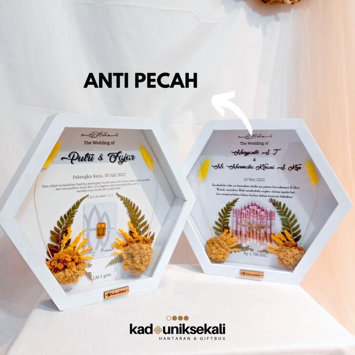 READY TERMURAH  Custom Mahar Rustic / Frame mahar rustic / Mahar