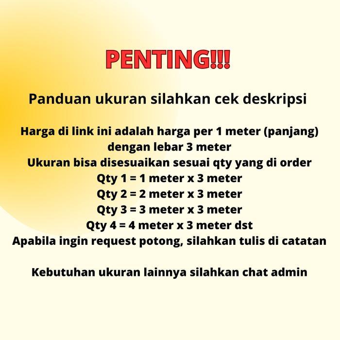 BENTLEY Karpet Non Woven Tebal [METERAN] 1x3 meter (Lebar 3 meter)