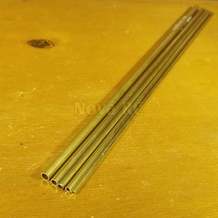 Pipa kuningan Od 3mm 4mm 5mm 6mm 8mm brass tube pipe 300mm