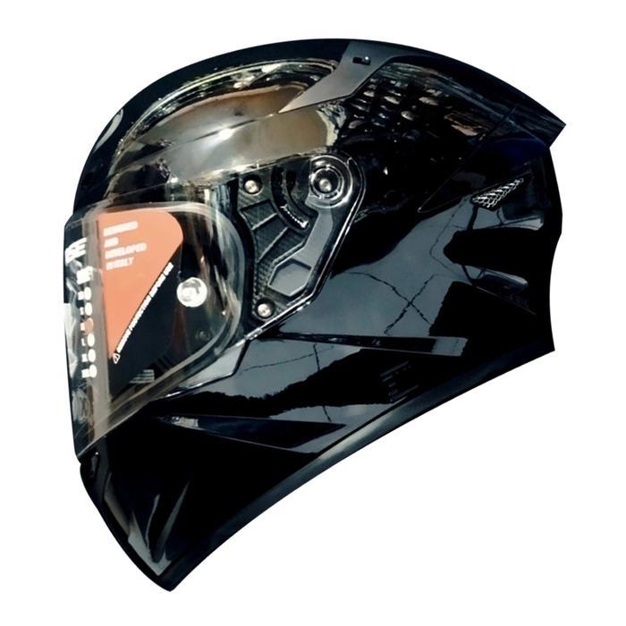 HELM KYT TT COURSE PLAIN (VISOR CLEAR) - BLACK