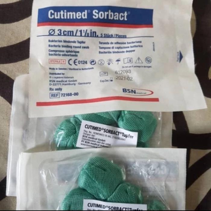 Sedia Cutimed Sorbact Tupfer Round Swab Modern Dressing Perawatan Luka