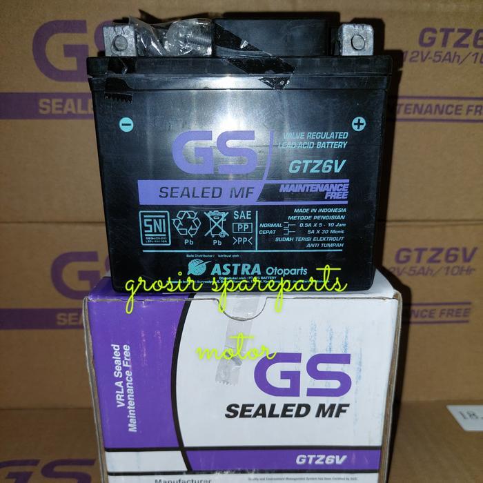 AKI GS GTZ6V SEALED MF KERING VARIO 125 ESP VARIO 150 ESP PCX 125 150