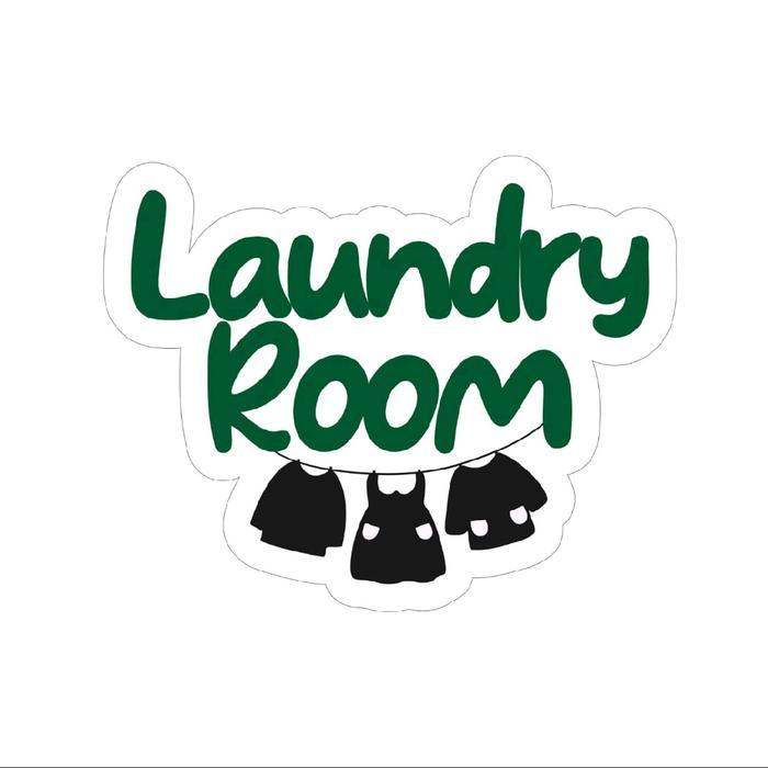 Hiasan dekorasi dinding aesthetic tempel tulisan laundry room BR