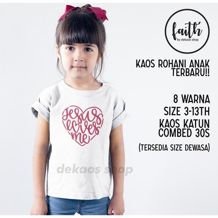 BAJU KAOS ROHANI KRISTEN ANAK / BAJU KAOS ANAK ROHANI / DEKAOS 610