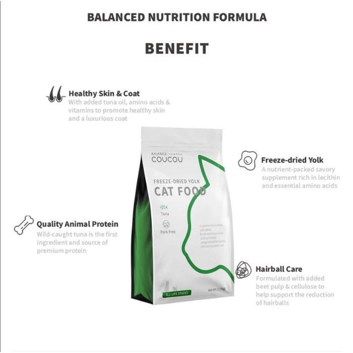 Pristinepitch Coucou Makanan Kucing Snack Kucing Super Premium Cat Food