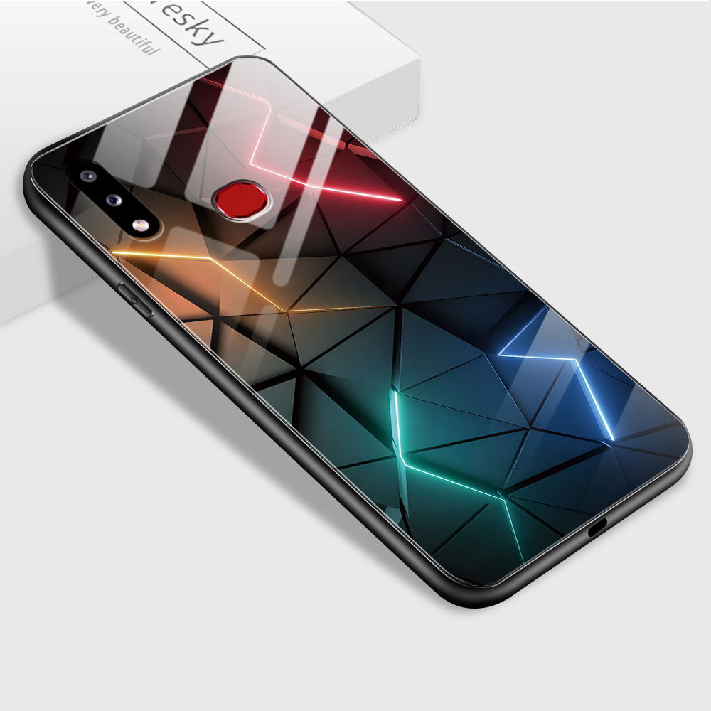 HardCase Kaca Casing For Compitable With Samsung Galaxy A10S Case Kesing Hp Phone DLJ A1-2755 BL