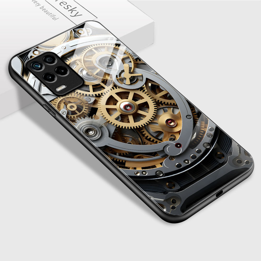 HardCase Kaca Casing For Realme 8 5G Case Kesing Hp Phone DLJ A1-2790 BL