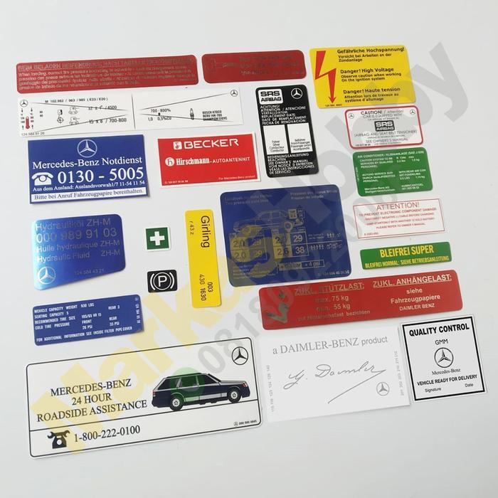 Sticker Mercedes W124 Set