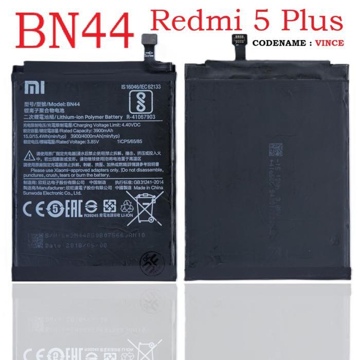 Baterai Xiaomi Redmi 5 Plus BN44 Battery Original Copotan