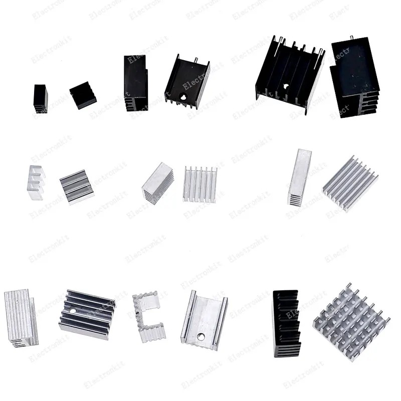 33pcs Heatsink Kit Cooler Heat Sink Cooling Raspberry Pi VRAM CPU GPU VGA IC Laptop LED MOSFET