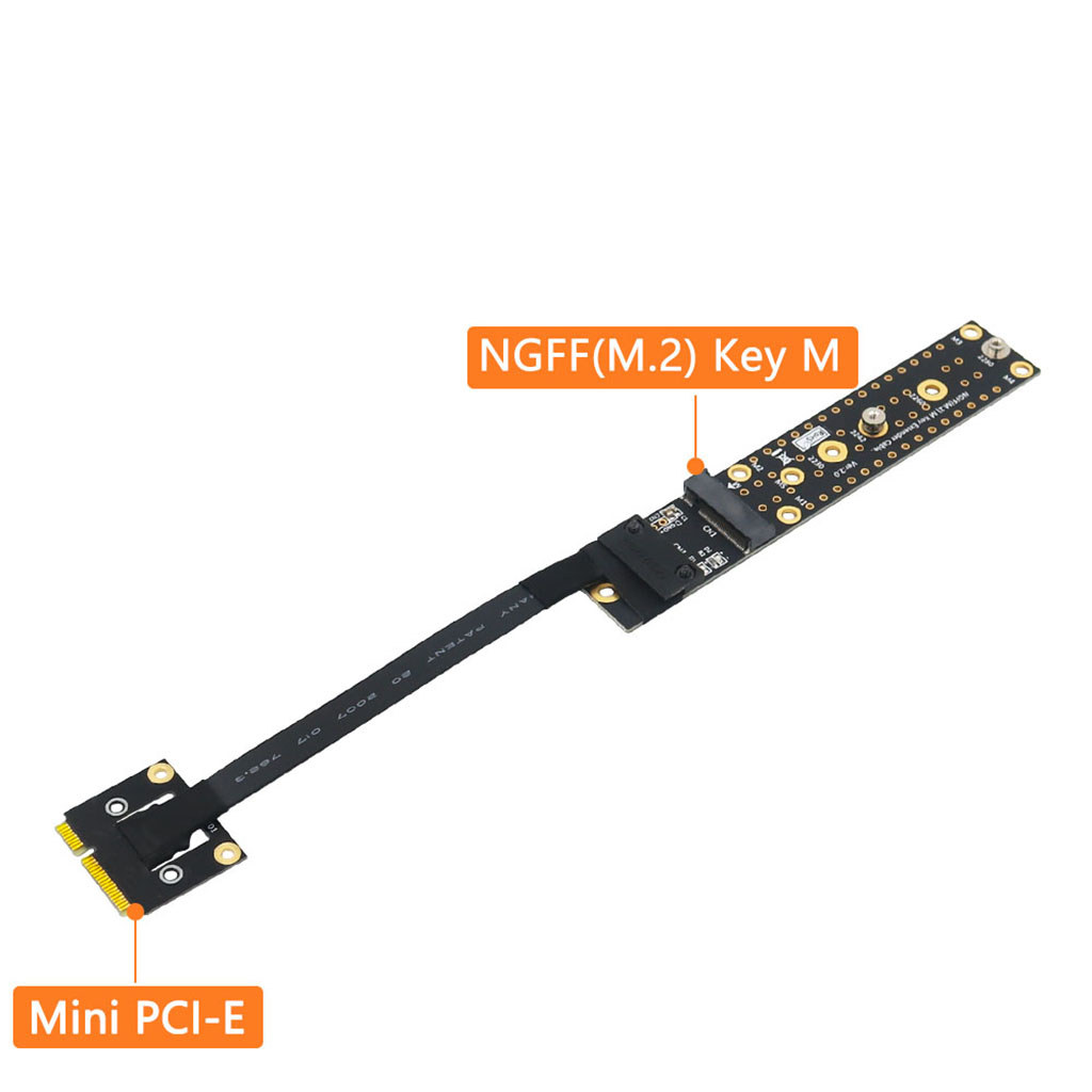 Mini Pcie Male Mpcie To Key M Female Adapter Mini Pci-E To For Nvme Ngff M.2 Key M Riser Converter
