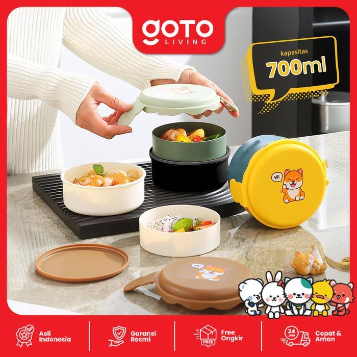 Goto [COD] Hachi Lunch Box Bento Tempat Bekal Makan Anak Lucu Anti Tumpah