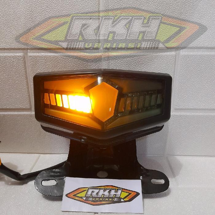 Promo Lampu Stop Rx King Lampu Rem Belakang Rx King Led Variasi Set Breket Dudukan Terlaris