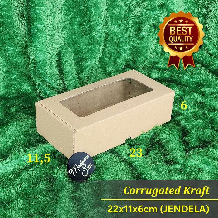 DUS KUE - CAKE BOX - GIFT BOX - KOTAK KADO 22x11x6 (JENDELA)