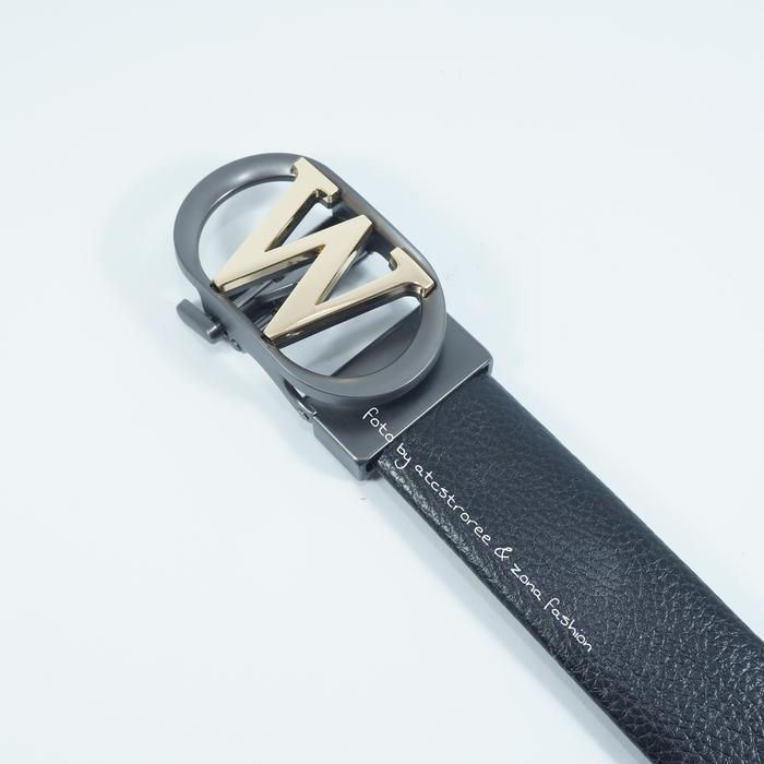 Sabuk Pria Ikat Pinggang Pria Model Huruf W Kulit