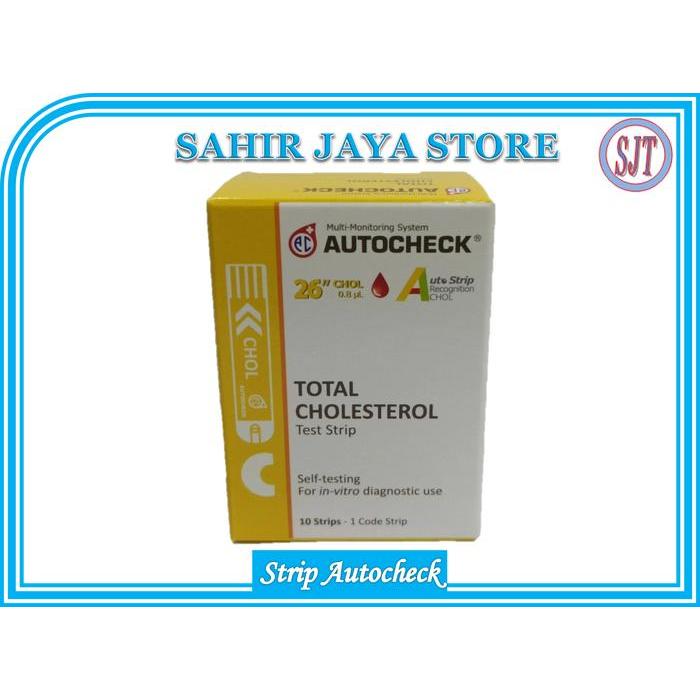 PAKET STRIP AUTOCHECK 3 IN 1 STRIP GULA KOLESTEROL ASAM URAT ORIGINAL AUTOCHECK